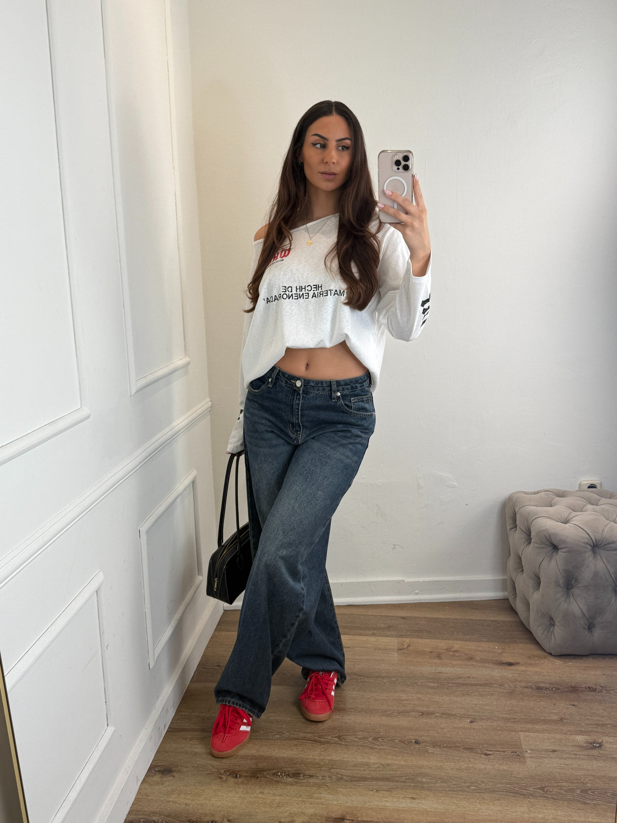 Beau Barrel Jeans Dark Bluee