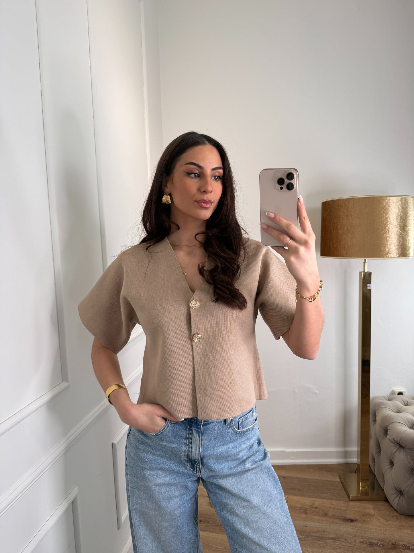 Dounia top - taupe
