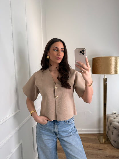 Dounia top - taupe