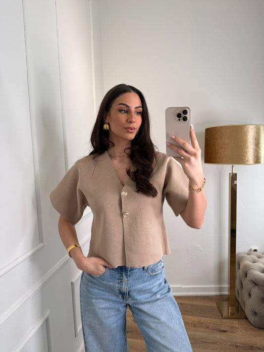 Dounia top - taupe