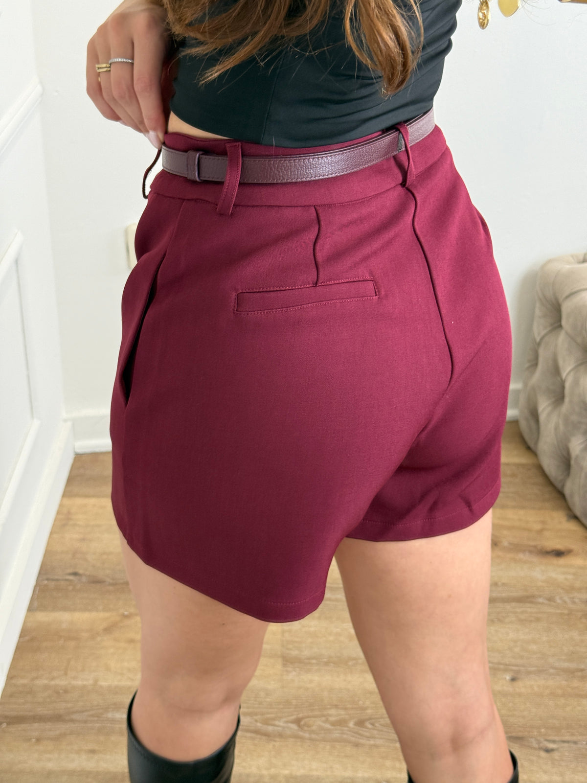 Piper Short Bordeaux
