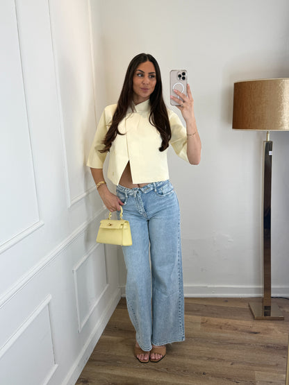 Sasha korte blazer butter yellow
