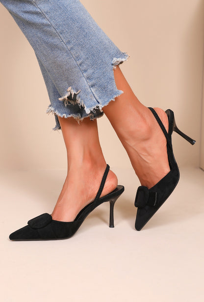 Liv hakken suede zwart