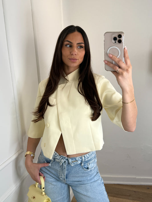 Sasha korte blazer butter yellow