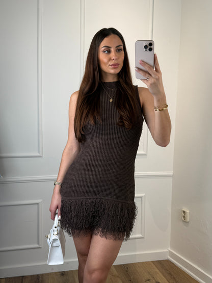 Babs dress brown