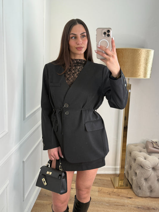 Juliette strik blazer zwart