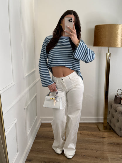 Katy long sleeve blauw