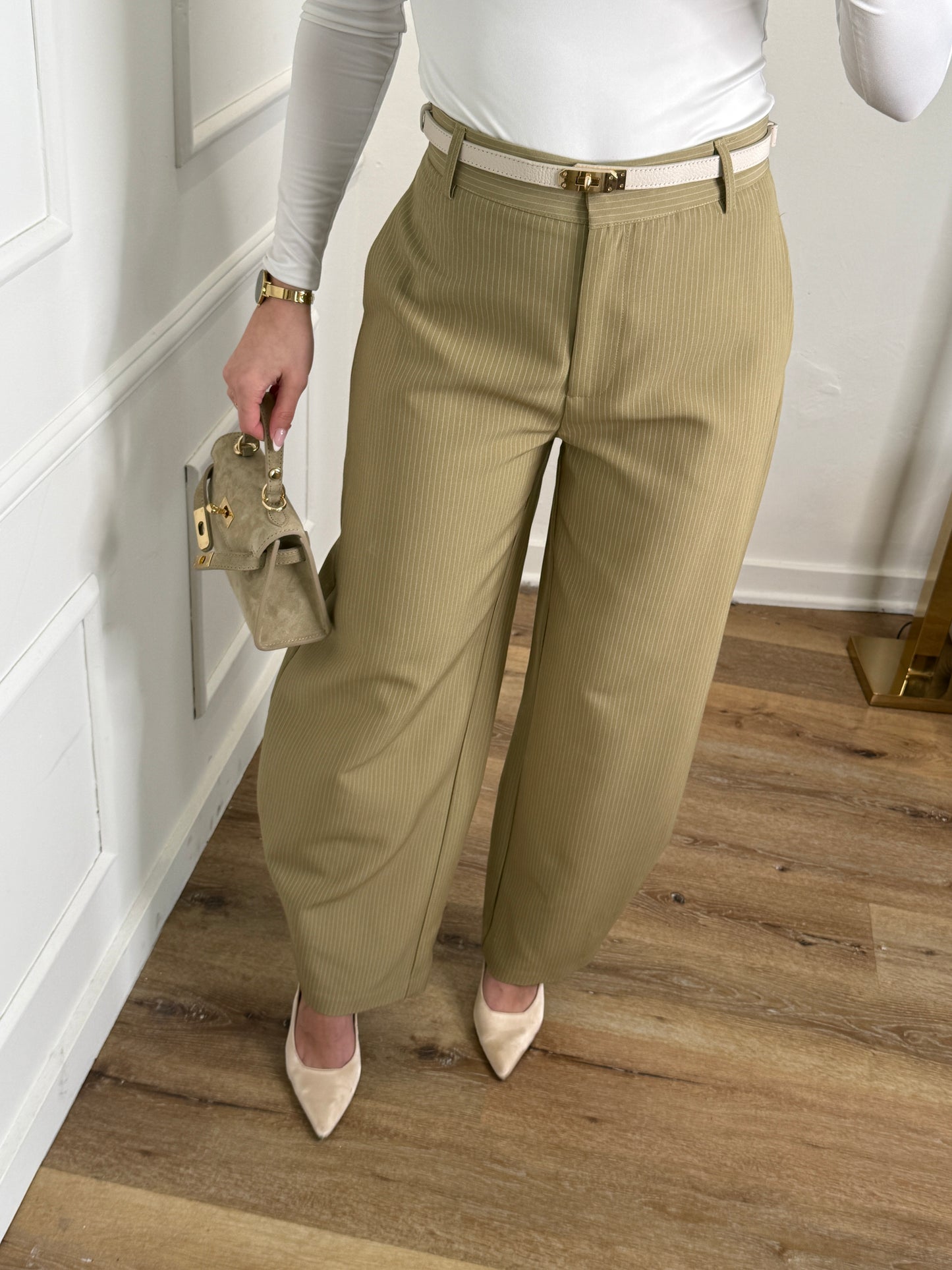 Veve barrel pantalon - groen