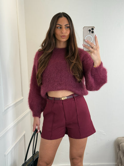 Piper Short Bordeaux