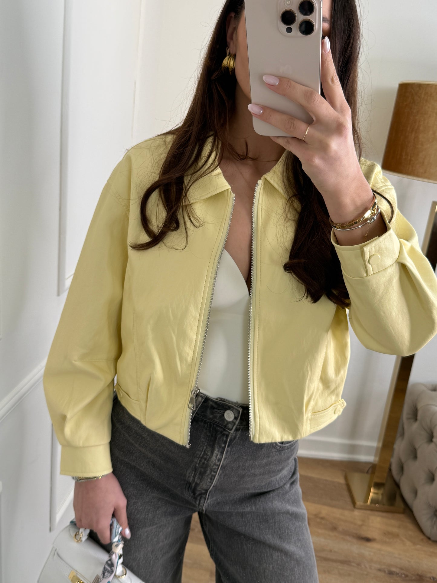 Lieve jacket geel