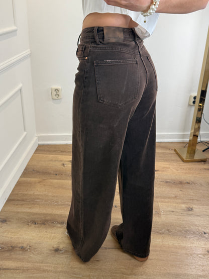 Chloe wide leg jeans tall bruin