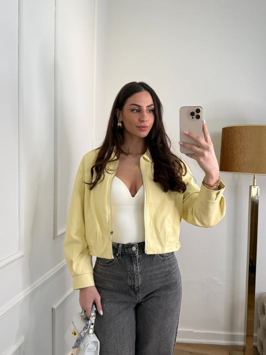 Lieve jacket geel