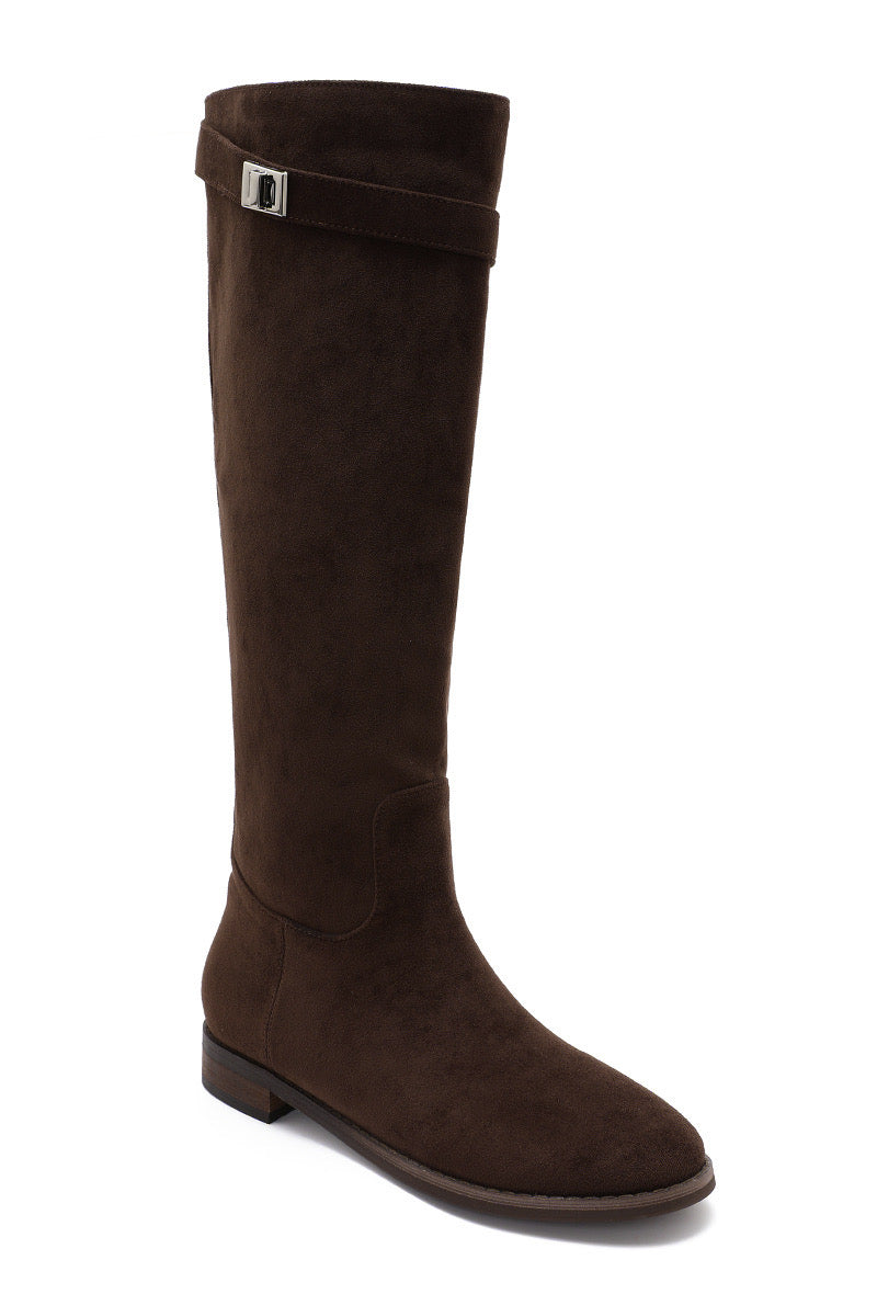 Gia Laarzen suede bruin