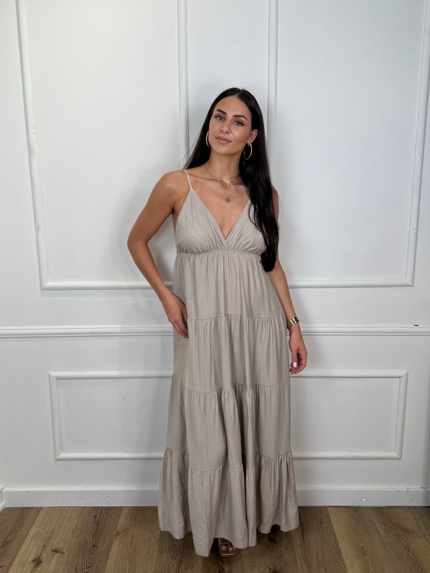 Fenna Jurk Beige