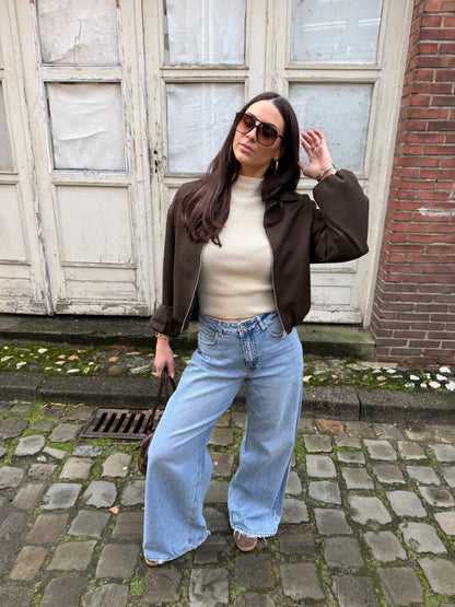 Zoey bomber jacker - bruin