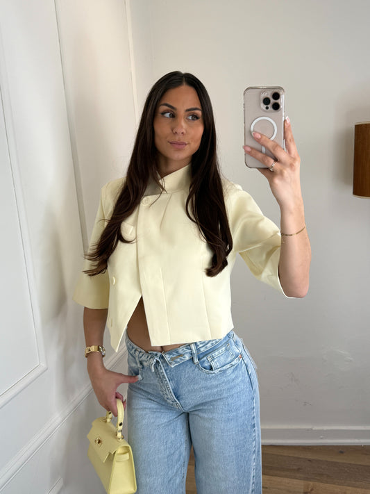 Sasha korte blazer butter yellow