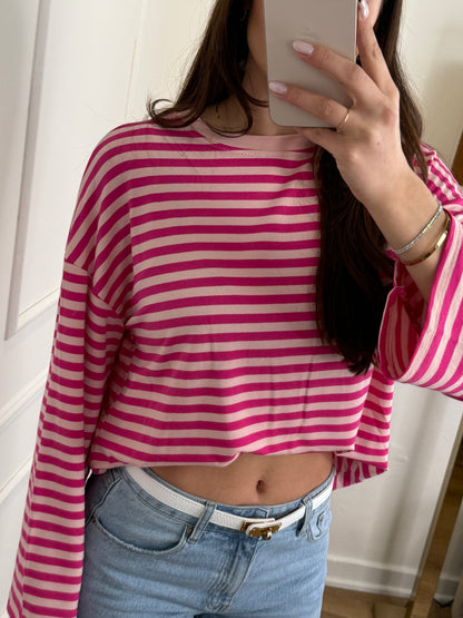 Katy long sleeve roze