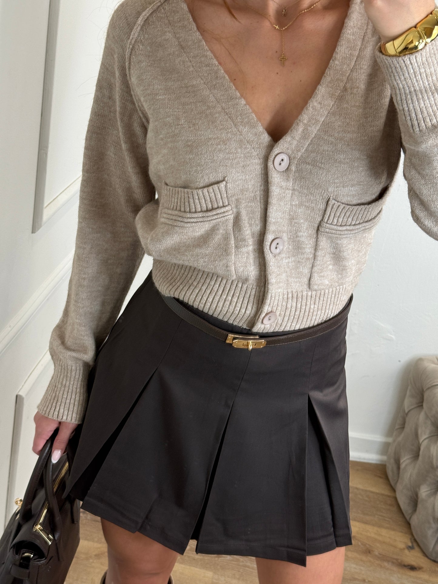 Margot trui taupe