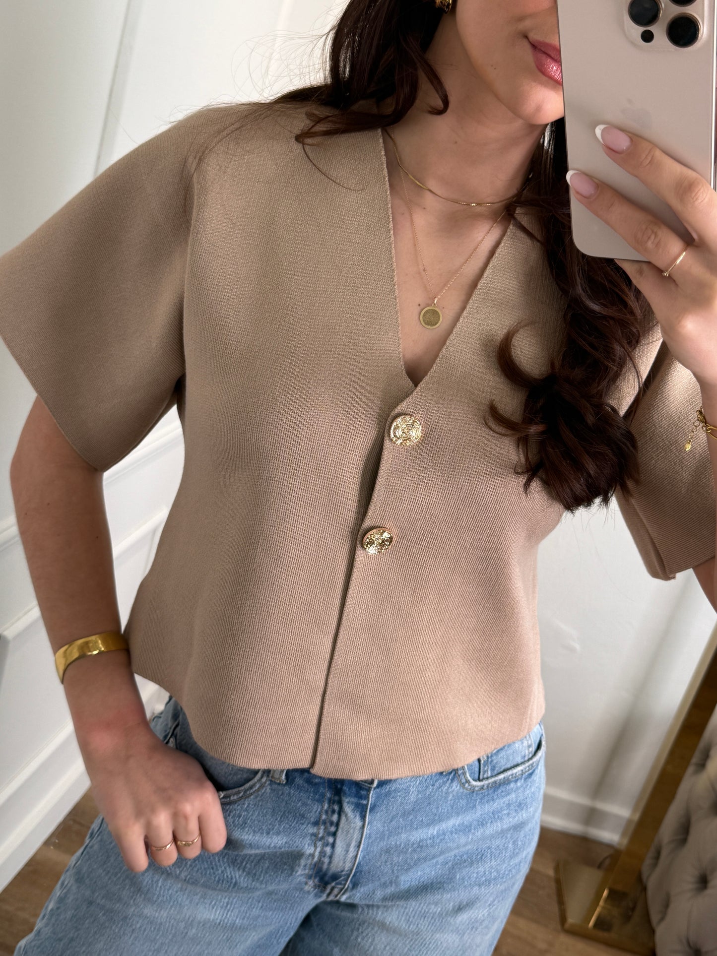Dounia top - taupe