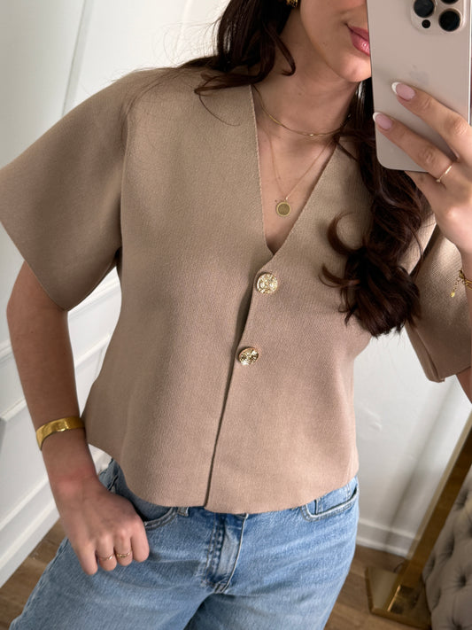 Dounia top - taupe