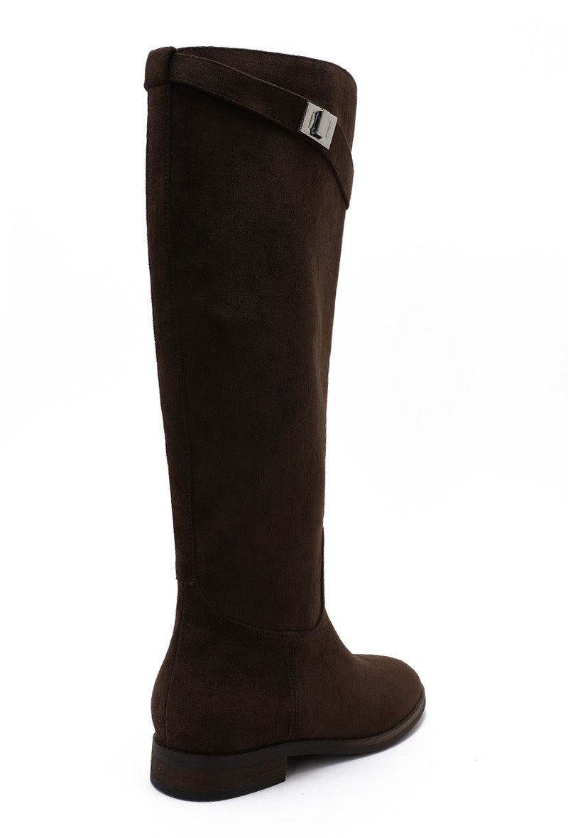 Gia Laarzen suede bruin