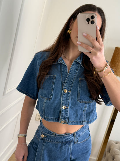 Amy denim jacket blauw