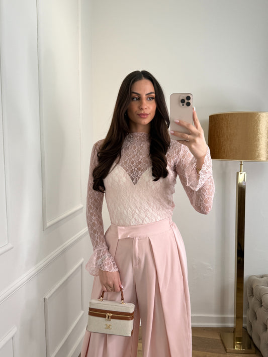 Brooklyn kanten top - roze