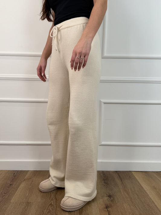Luna knit broek beige
