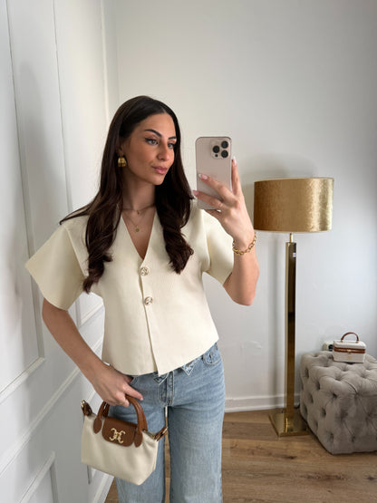 Dounia top - creme