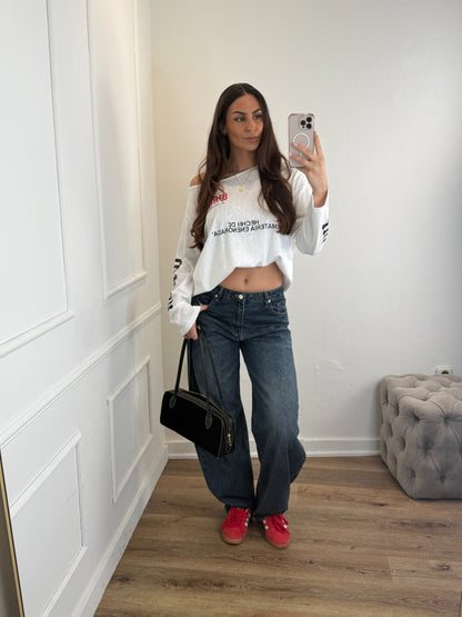 Beau Barrel Jeans Dark Bluee