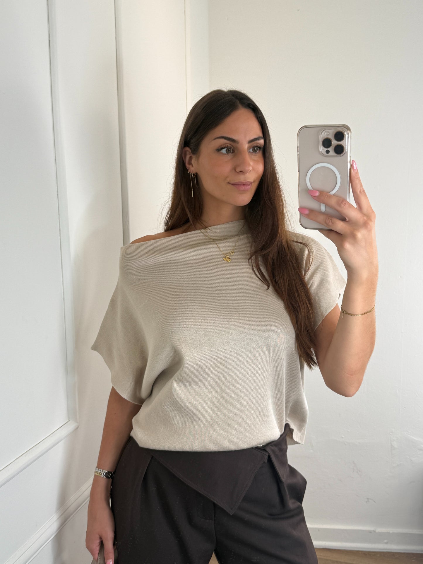 Isabella top taupe