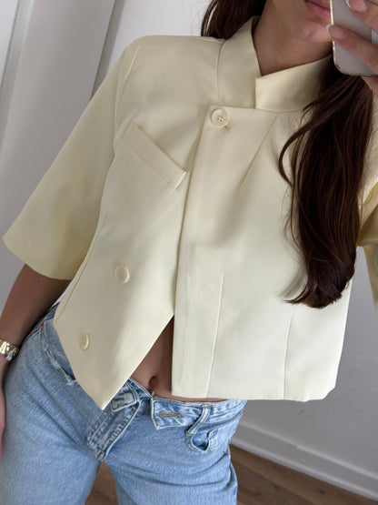 Sasha korte blazer butter yellow