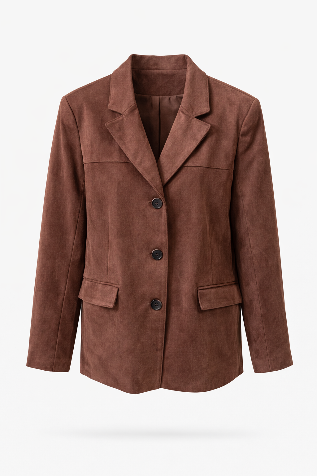 Suede Blazer - Bruin