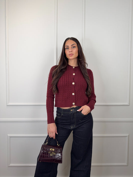 Mia vest bordeaux