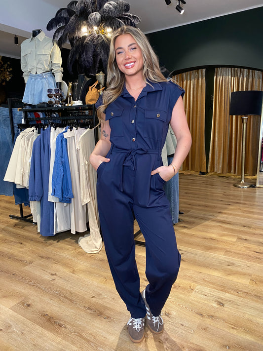 Savannah Jumpsuit Donkerblauw