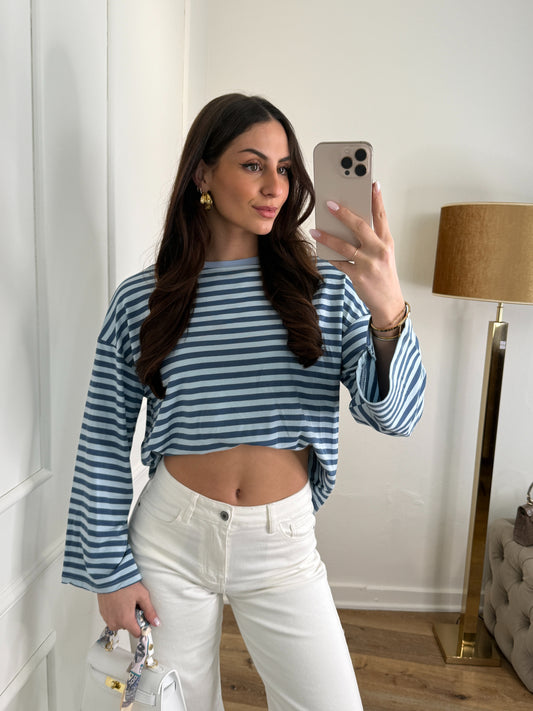 Katy long sleeve blauw