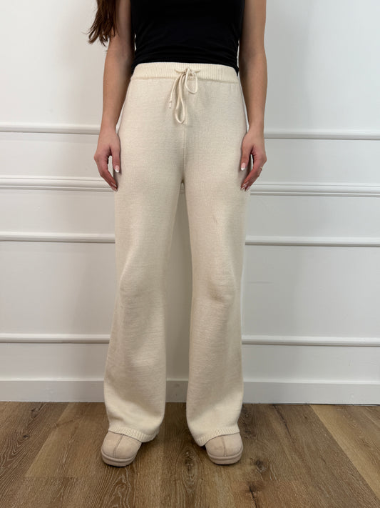 Luna knit broek beige