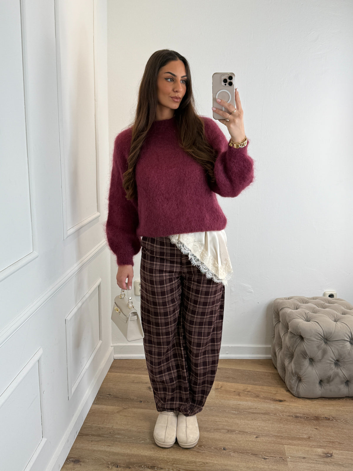 Hedy Trui Bordeaux
