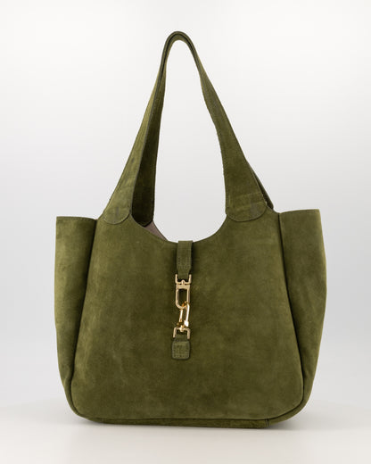 Bibi leren tas - groen