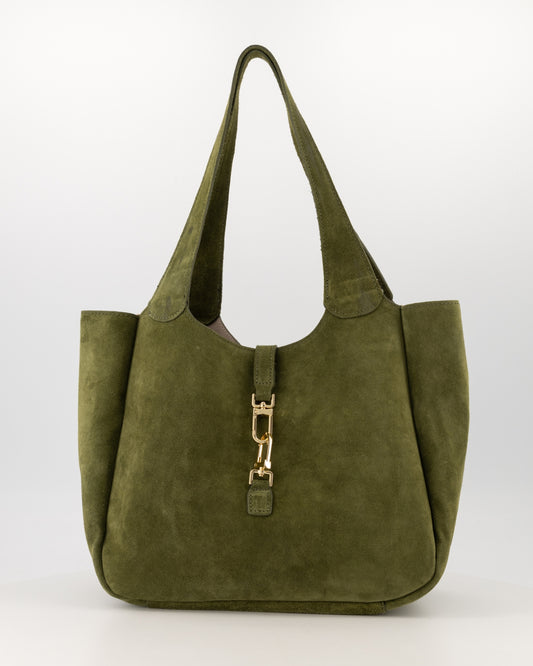 Bibi leren tas - groen