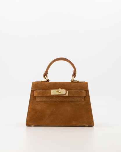 Grace Tas Cognac suede