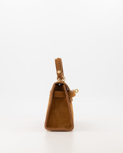 Grace Tas Cognac suede