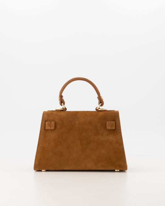 Grace Tas Cognac suede