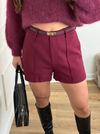 Piper Short Bordeaux
