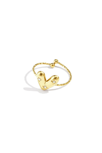Diamant hart ring