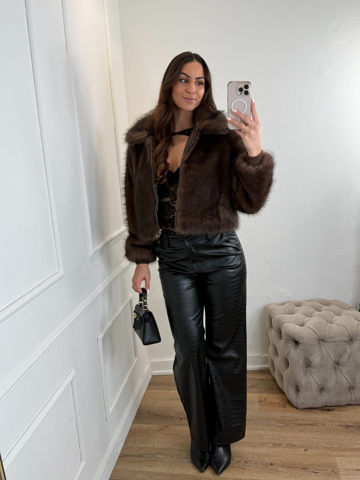 Jules Snake Print Broek Zwart