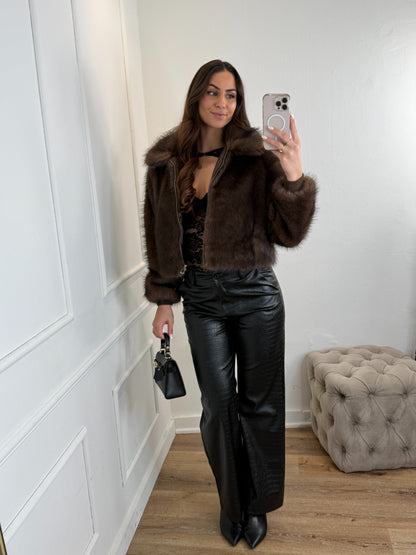 Jules Snake Print Broek Zwart