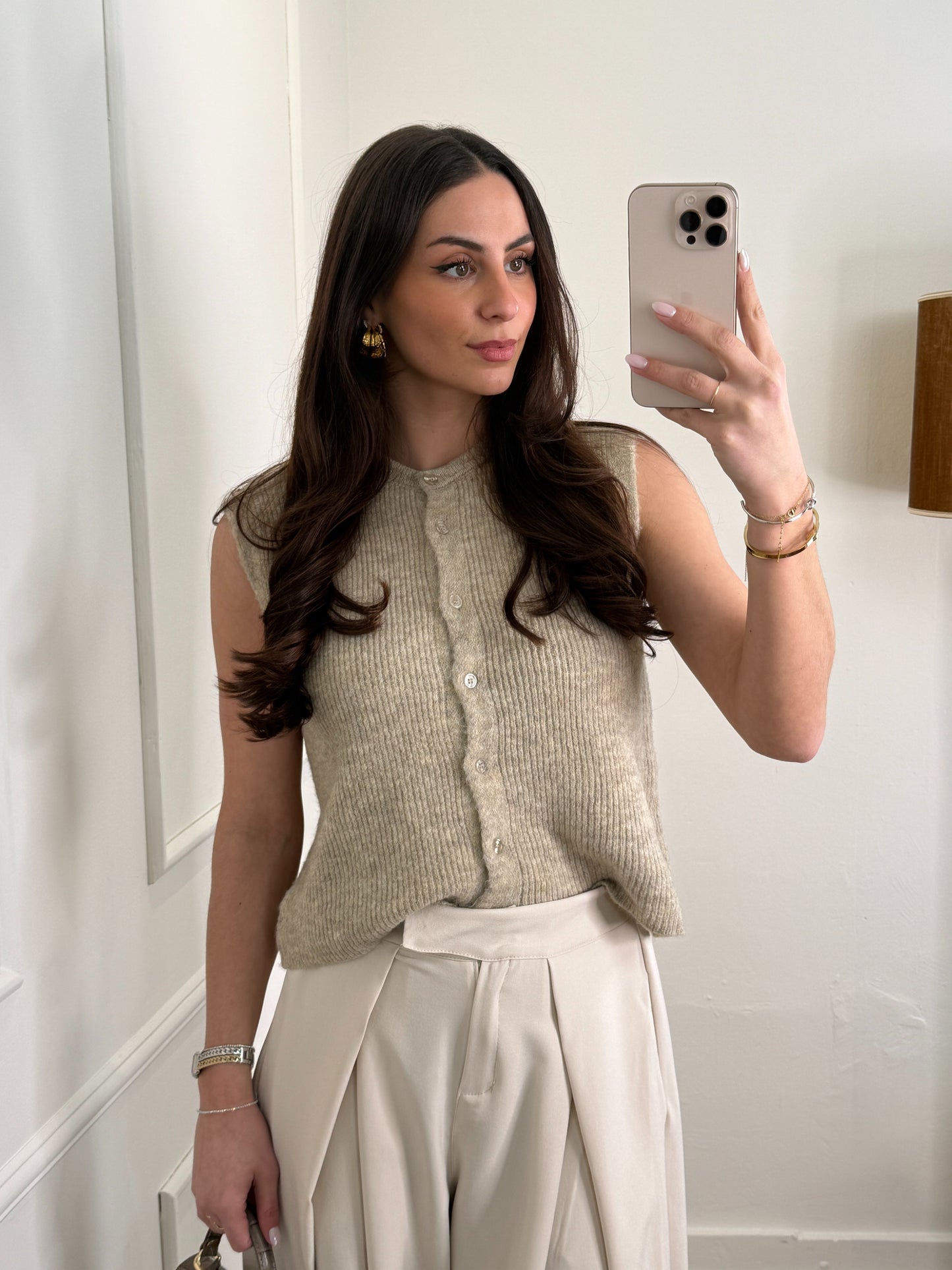 Mady gilet beige