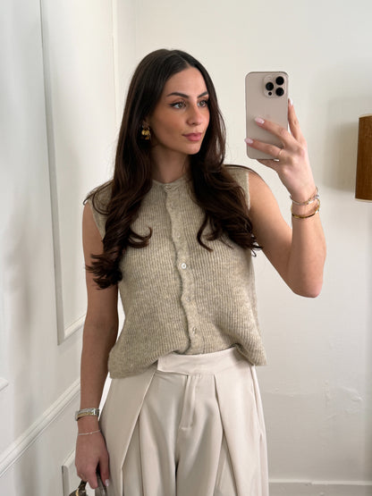 Mady gilet beige