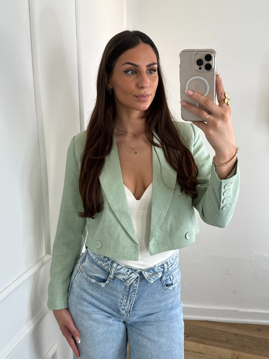 Mimi Korte Blazer groen
